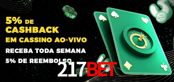 Promoções do cassino ao Vivo 217BET